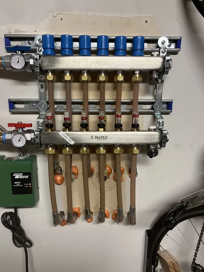 Plumber performing Gas Line Installation at a residential property in Buckhannon